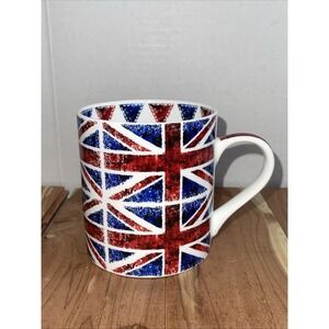 Queens Great Britain Mug Union Jack Flag United Kingdom NWOT Crown Royalty